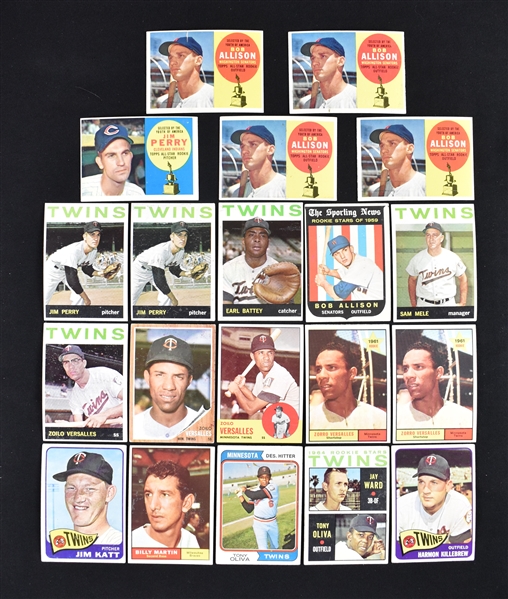 Minnesota Twins Vintage Baseball Card Collection