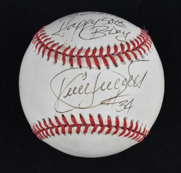 Kirby Puckett Autographed & Inscribed Baseball