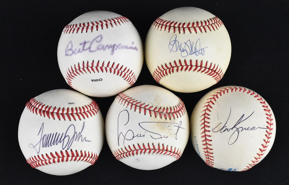 Collection of Non HOF Autographed Baseballs