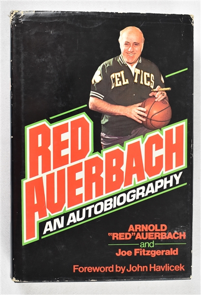 Red Auerbach Signed & Inscribed Book to Sid Hartman