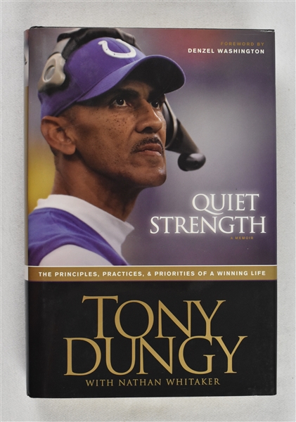 Tony Dungy Signed & Inscribed Book to Sid Hartman