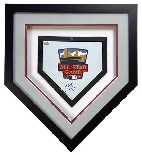 Mike Trout Autographed & Framed 2014 All-Star Game Miniature Home Plate MLB