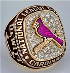 St. Louis Cardinals 2004 World Series National League Champions 14K Gold & Diamond Ring From 105-57 Season