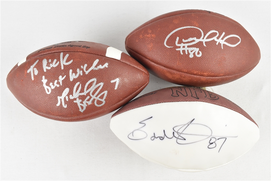 Collection of Autographed & Inscribed Footballs  