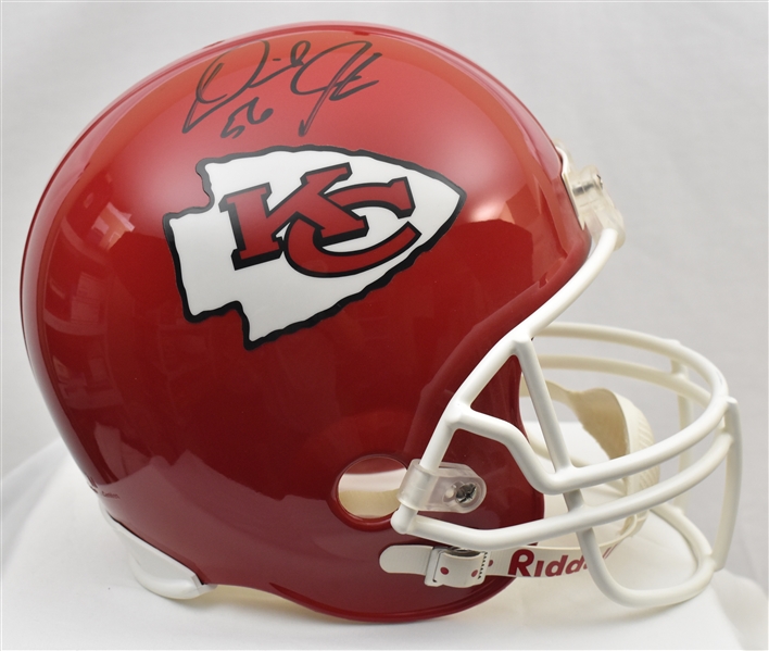 Derek Johnson Autographed Kansas City Chiefs Full Size Authentic Helmet