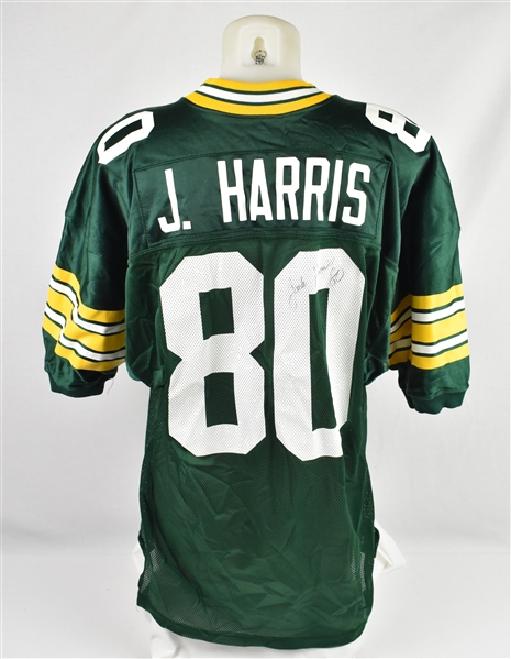 Jackie Harris 1990 Game Issued & Autographed Green Bay Packers Rookie Jersey w/Dave Miedema LOA