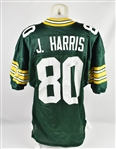 Jackie Harris 1990 Game Issued & Autographed Green Bay Packers Rookie Jersey w/Dave Miedema LOA