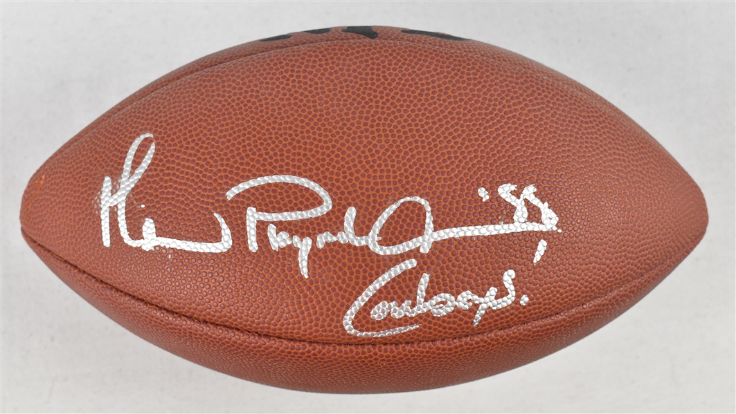 Michael Irvin Autographed & Inscribed Football 
