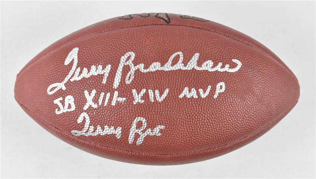 Terry Bradshaw Autographed & Inscribed Football 