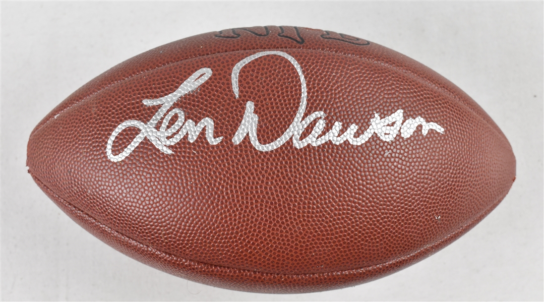 Len Dawson Autographed Football 