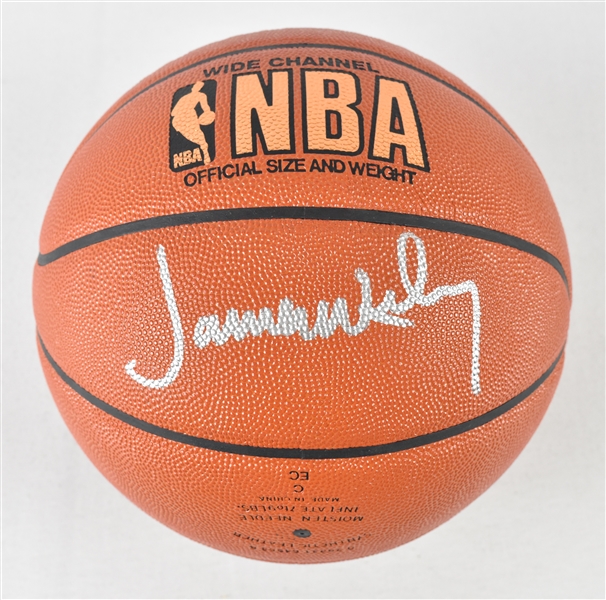 James Worthy Autographed Basketball