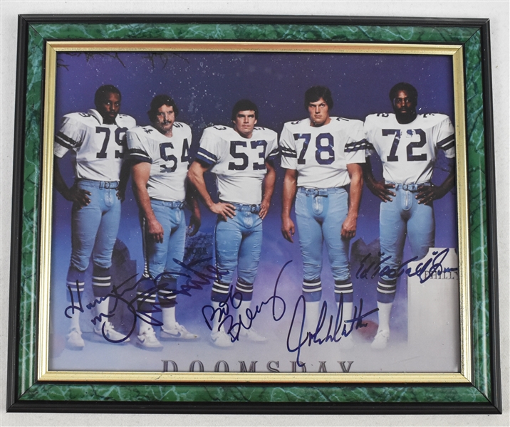 Dallas Cowboys Doomsday Defense Autographed 8x10 Photo w/Jones Breunig Dutton White & Martin  
