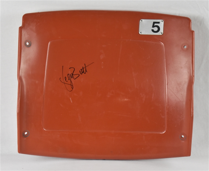 George Brett Autographed #5 Kansas City Royals Stadium Seat Back