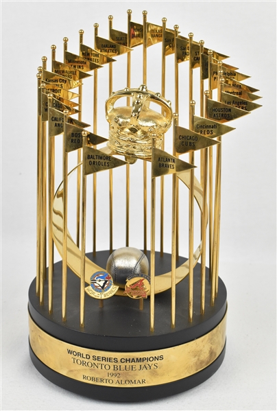 Roberto Alomar 1992 Toronto Blue Jays World Series Trophy w/Provenance