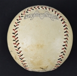Babe Ruth 1924 Single Signed Game Used & Autographed Home Run Baseball w/Provenance