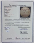 Babe Ruth 1924 Single Signed Game Used & Autographed Home Run Baseball w/Provenance
