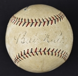 Babe Ruth & Lou Gehrig Dual Signed 1927 Ban Johnson Baseball