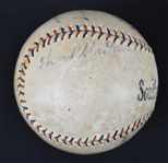 Babe Ruth & Lou Gehrig Autographed c. 1930's New York Yankees Baseball w/Lazzeri Combs & Pennock