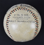 Babe Ruth & Lou Gehrig Autographed c. 1930's New York Yankees Baseball w/Lazzeri Combs & Pennock