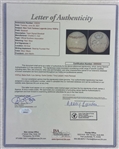 Babe Ruth & Lou Gehrig Autographed c. 1930's New York Yankees Baseball w/Lazzeri Combs & Pennock