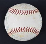 Hall of Fame Autographed Baseball 2 From Bill Dickey Collection w/Foxx DiMaggio & Hornsby