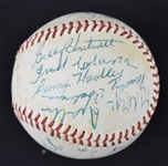 Hall of Fame Autographed Baseball 2 From Bill Dickey Collection w/Foxx DiMaggio & Hornsby