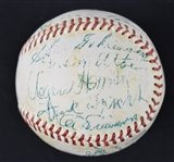 Hall of Fame Autographed Baseball 2 From Bill Dickey Collection w/Foxx DiMaggio & Hornsby