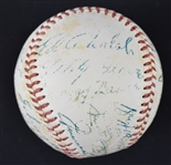 Hall of Fame Autographed Baseball 2 From Bill Dickey Collection w/Foxx DiMaggio & Hornsby