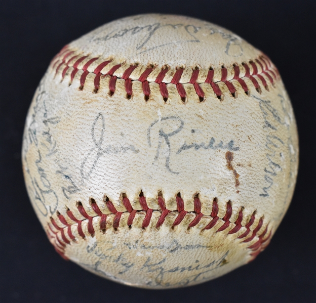 Chicago White Sox 1953 Team Signed Baseball From Bill Dickey Collection