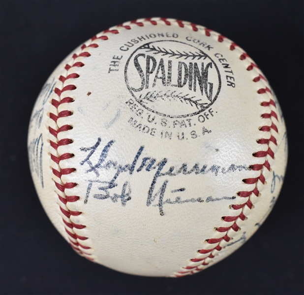 St. Louis Cardinals 1953 Team Signed Baseball From Bill Dickey Collection   