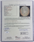 Brooklyn Dodgers 1954 Team Signed Baseball w/Jackie Robinson From Bill Dickey Collection