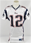 Tom Brady 2000 New England Patriots Game Worn Rookie Road Jersey