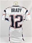 Tom Brady 2000 New England Patriots Game Worn Rookie Road Jersey