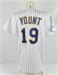 Robin Yount 1993 Milwaukee Brewers Game Used Jersey w/Dave Miedema & MEARS LOA