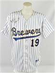 Robin Yount 1993 Milwaukee Brewers Game Used Jersey w/Dave Miedema & MEARS LOA