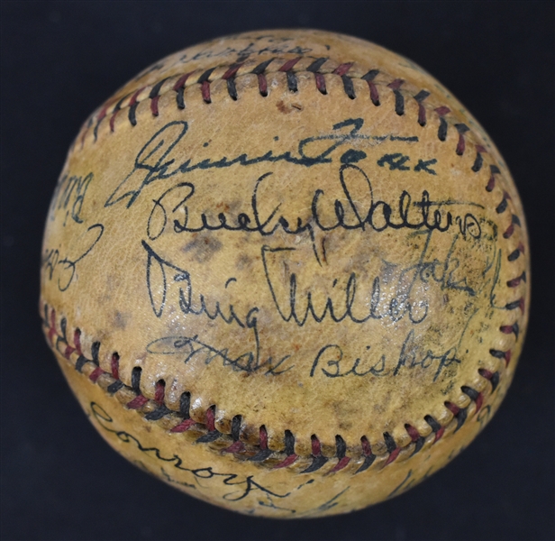 Philadelphia Athletics c. 1930s Autographed Baseball w/Jimmie Foxx JSA LOA
