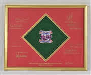 Minnesota Twins 1991 Limited Edition Turf Display w/8 Signatures Including Kirby Puckett #72/125