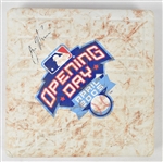 Joe Mauer Signed 2005 Opening Day Game Used Base MLB 