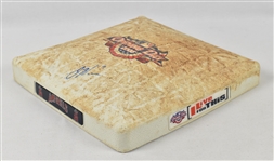 Joe Mauer Signed 2008 Opening Day Game Used Base MLB 