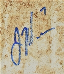 Joe Mauer Signed 2008 Opening Day Game Used Base MLB 