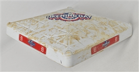 2015 Opening Day Game Used Base (Paul Molitor 1st Game as Twins Manager) MLB 