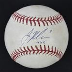 Joe Mauer Autographed Game Used Baseball MLB