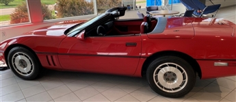 Kirby Puckett 1996 Retirement Corvette w/Low Miles & Very Large Puckett Signature on Hood
