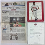 Kirby Puckett 1996 Retirement Corvette w/Low Miles & Very Large Puckett Signature on Hood