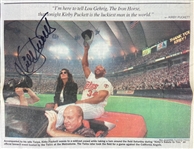 Kirby Puckett 1996 Retirement Corvette w/Low Miles & Very Large Puckett Signature on Hood