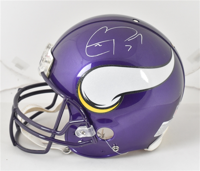 Christian Ponder Autographed Minnesota Vikings Full Size Authentic Helmet