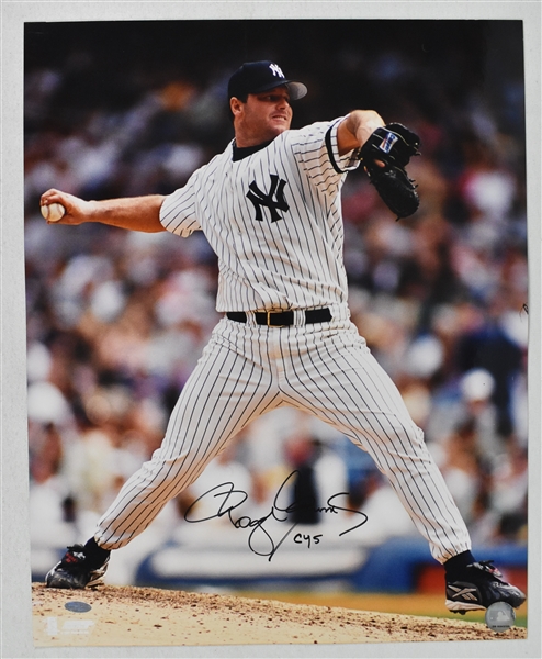 Roger Clemens Autographed & Inscribed 16x20 Photo