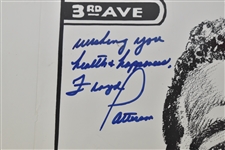 Collection of 4 Autographs w/Floyd Patterson Andre Agassi & Sugar Ray Leonard