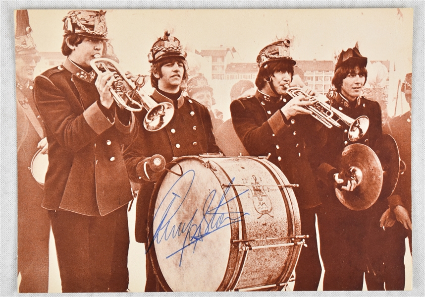 Ringo Starr Autographed 4x6 Postcard