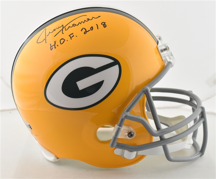 Jerry Kramer Autographed & Inscribed Green Bay Packers Full Size Replica Helmet
